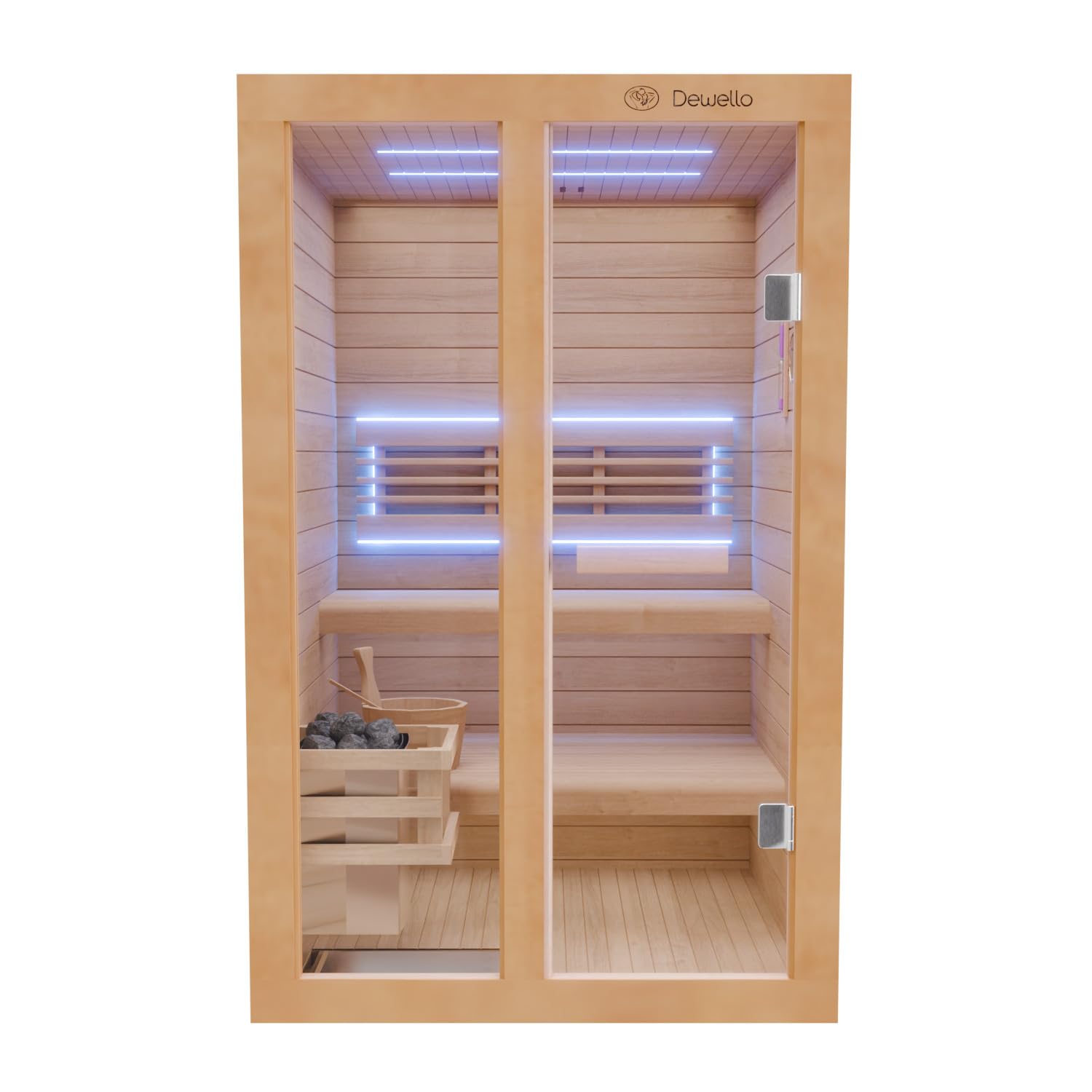 dewello-tofino-120x140-finnische-sauna-aus-hemlock-tannenholz-mit-3-5-kw-harvia- image 6