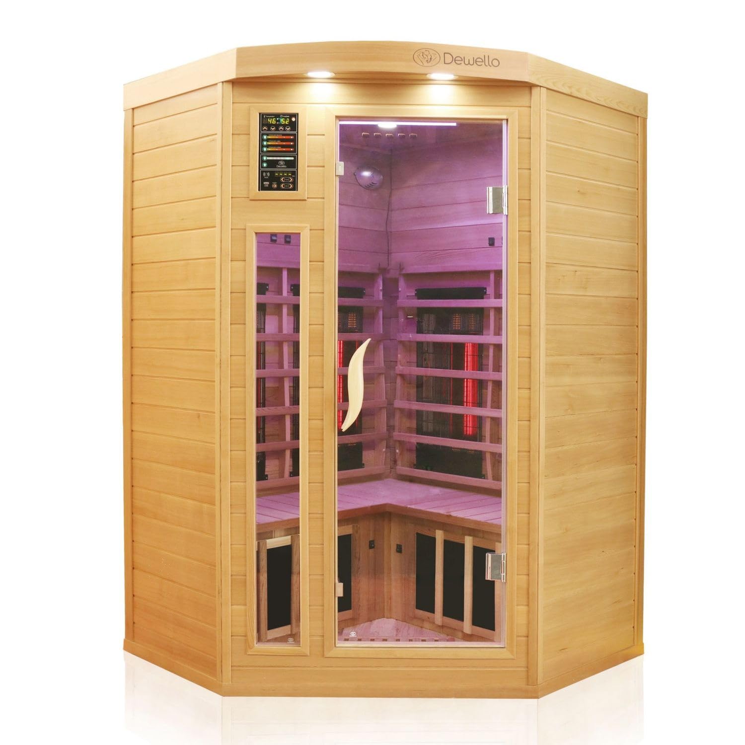 dewello-lakefield-pro-140x140-infrarotkabine-f-r-1-3-personen-mit-duo-und-vollsp image 1