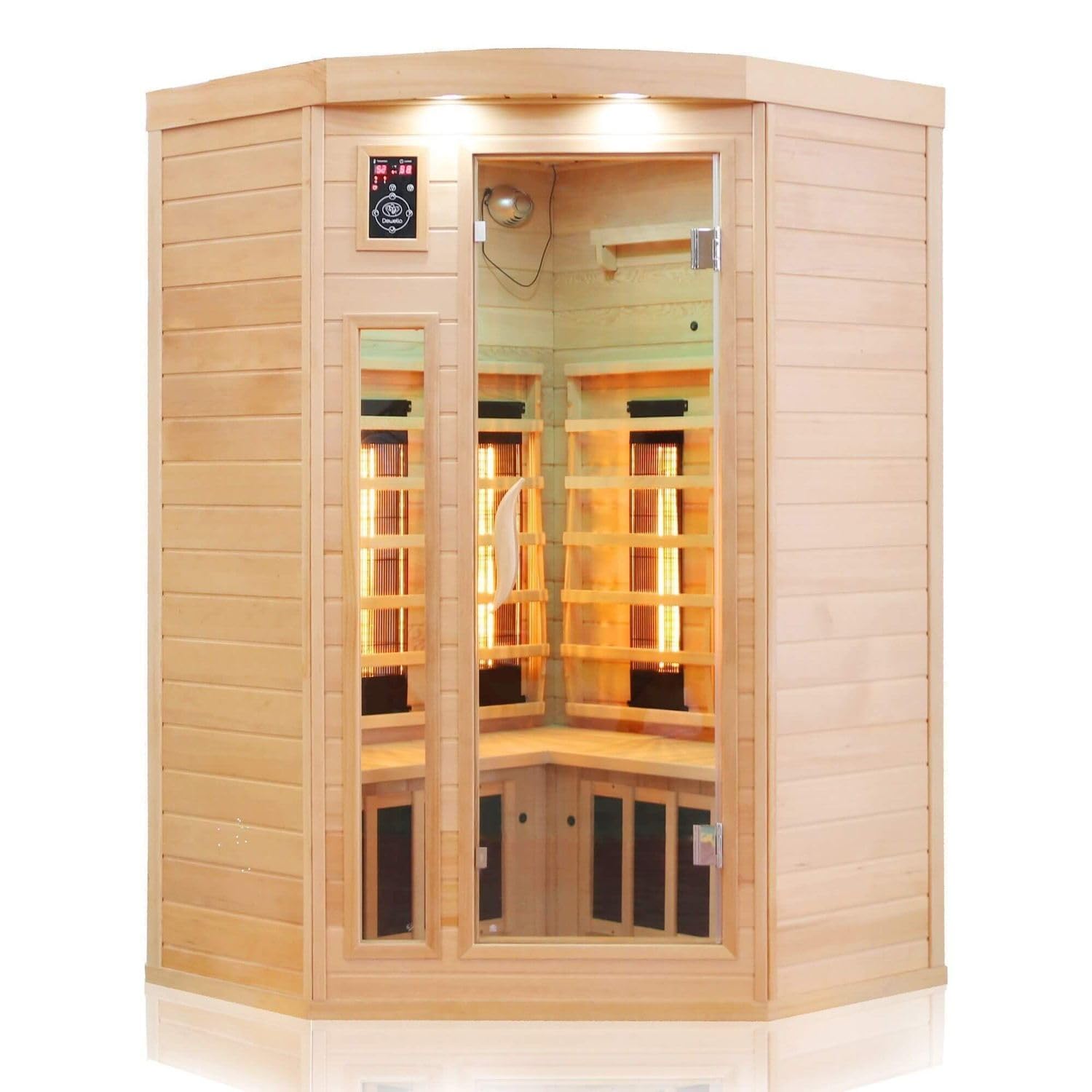 dewello-lakefield-infrarotkabine-120x120-cm-f-r-1-2-personen-hemlock-vollspektru image 2