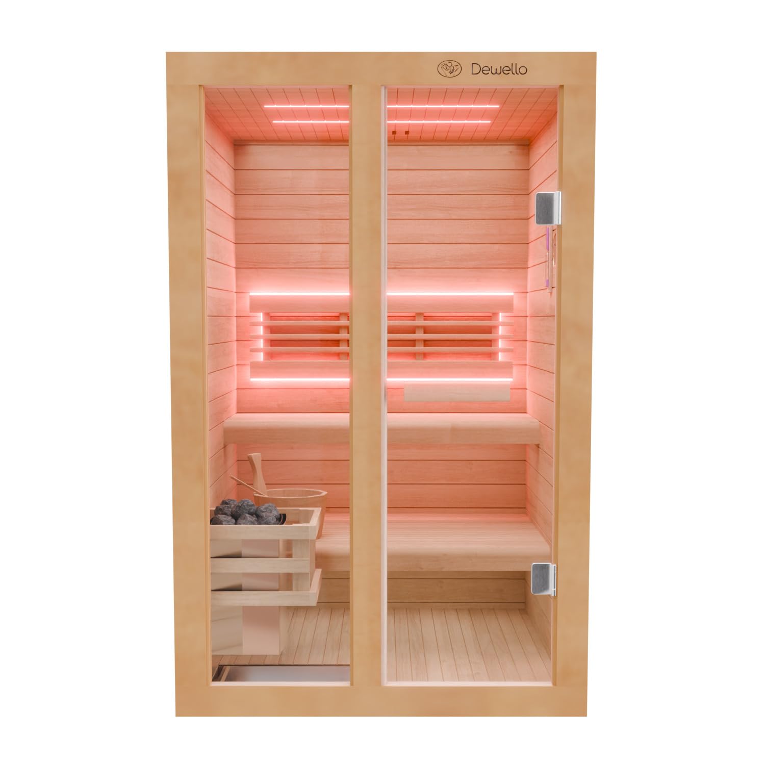 dewello-tofino-120x140-finnische-sauna-aus-hemlock-tannenholz-mit-3-5-kw-harvia- image 5