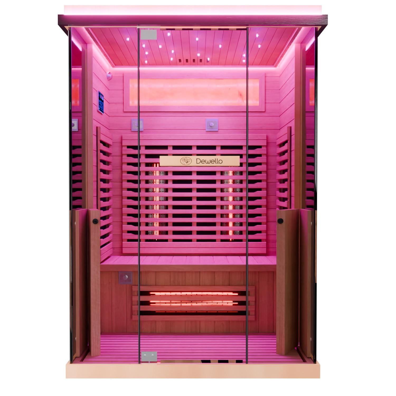 dewello-infrarotkabine-kenora-130x105-infrarotsauna-f-r-1-2-personen-aus-hemlock image 7