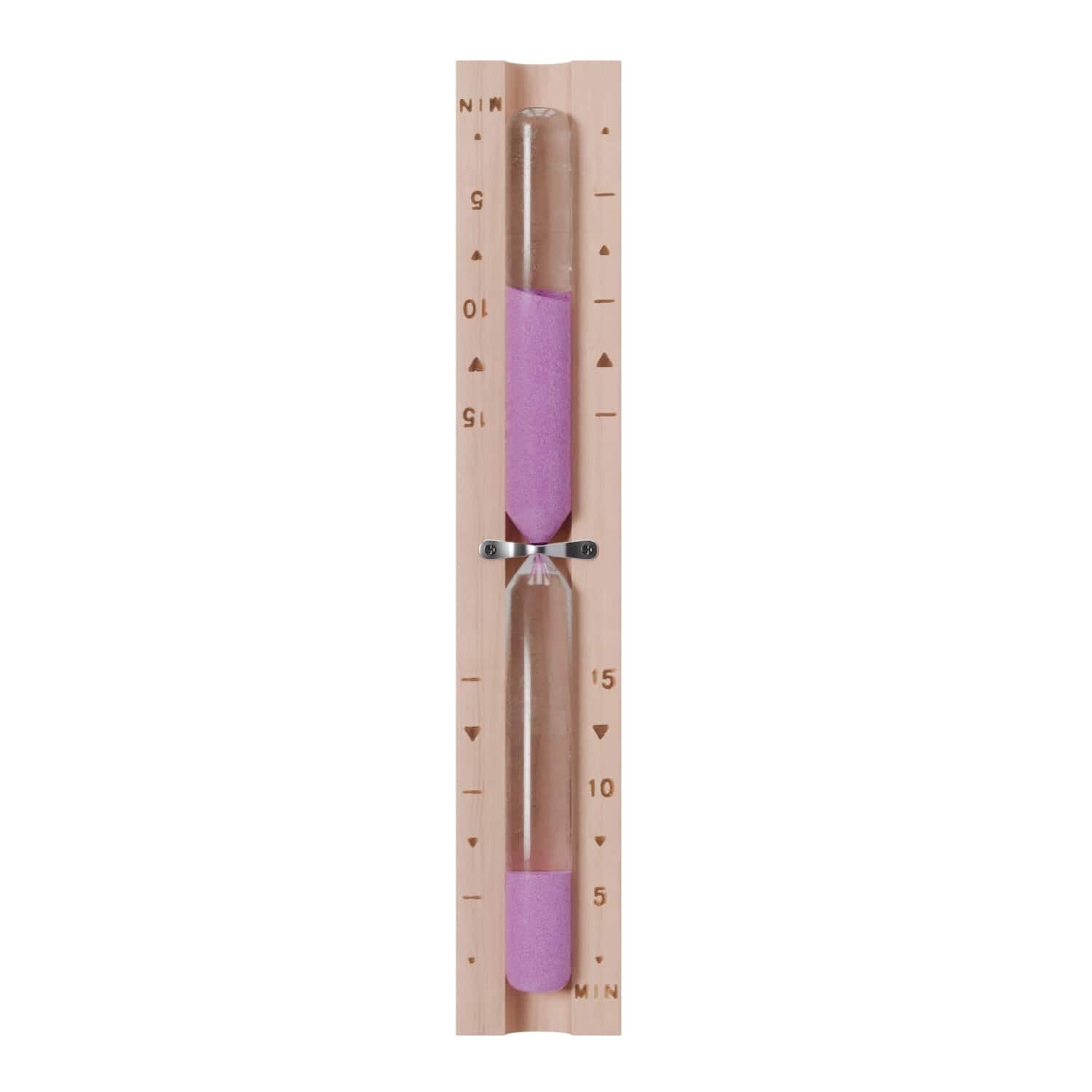 dewello-sauna-sanduhr-15-minuten-sauna-zubeh-r-pinie-pink image 1