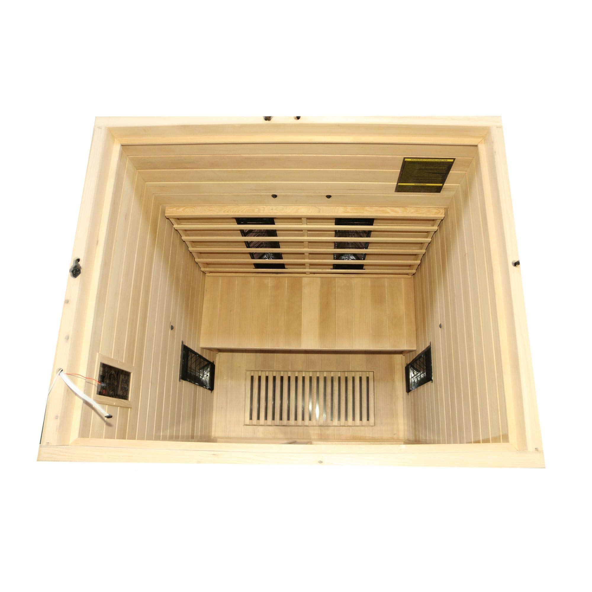 dewello-infrarotkabine-hamlin-130-x-105-cm-f-r-1-2-personen-hemlock-mit-vollspek image 3