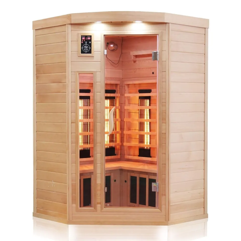 dewello-lakefield-infrarotkabine-120x120-cm-f-r-1-2-personen-hemlock-vollspektru image 1