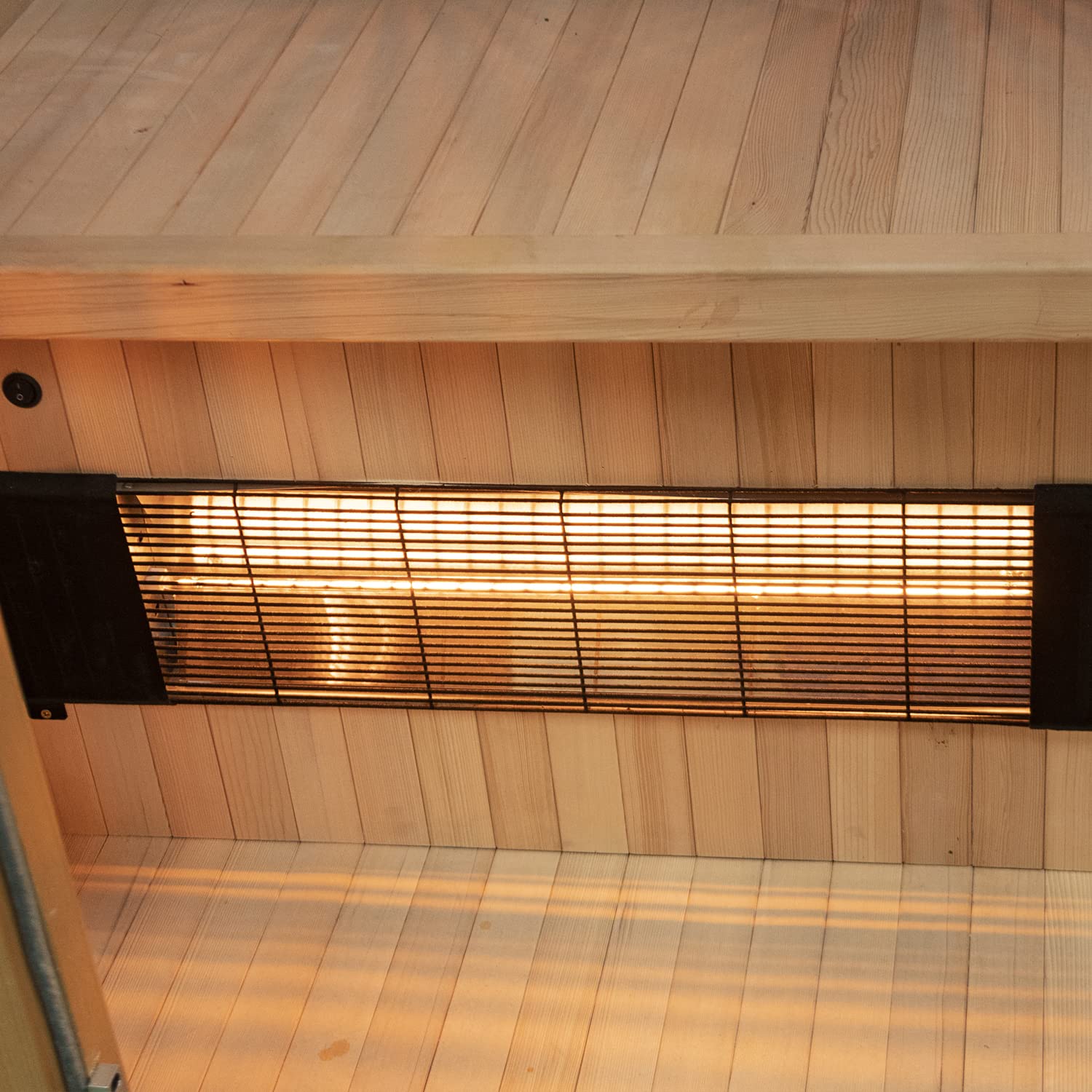 dewello-infrarotkabine-calgary-90-x-90-cm-1-person-infrarotsauna-aus-hemlock-tan image 7
