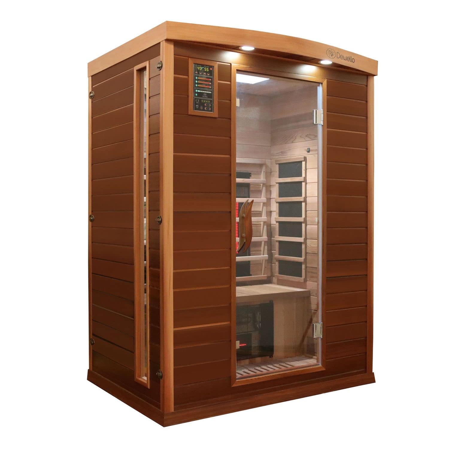 dewello-pierson-pro-135x105-infrarotkabine-f-r-1-2-personen-aus-zedernholz-mit-d image 2