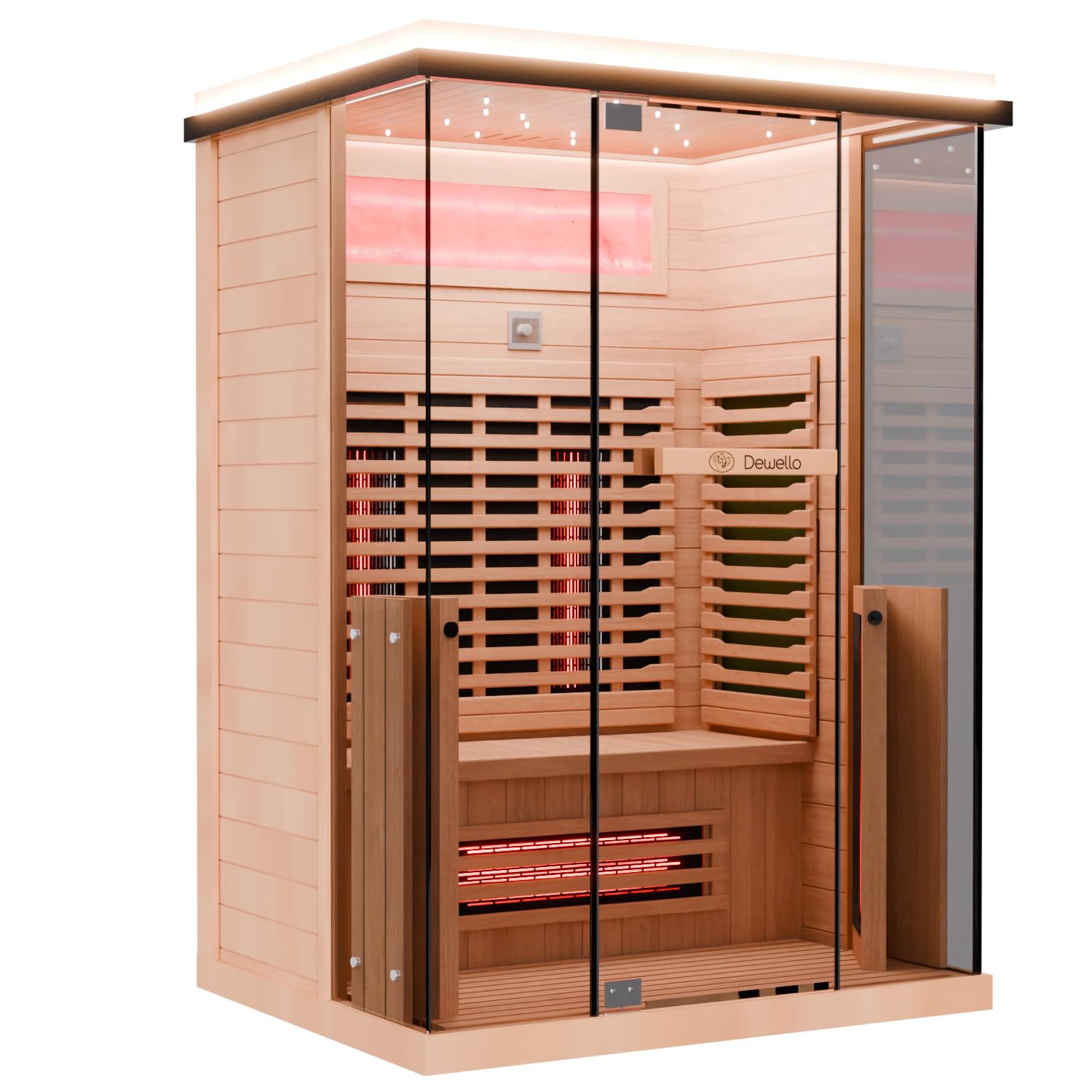 dewello-infrarotkabine-kenora-130x105-infrarotsauna-f-r-1-2-personen-aus-hemlock image 4