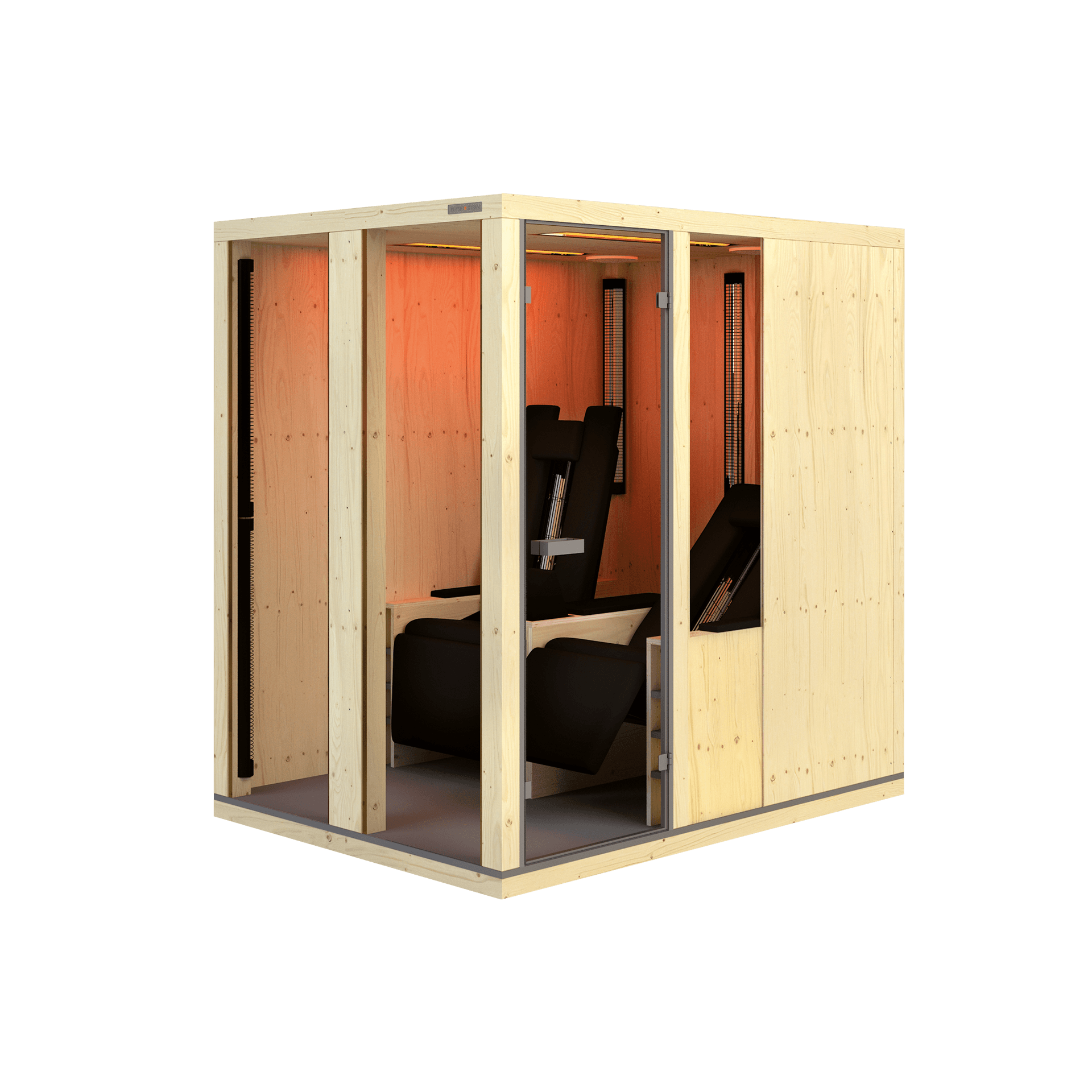 physiotherm-ergo-balance-ii-relax-infrarotkabine-liege-2-personen image 1