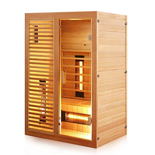 dewello-infrarotkabine-hamlin-130-x-105-cm-f-r-1-2-personen-hemlock-mit-vollspek image 8