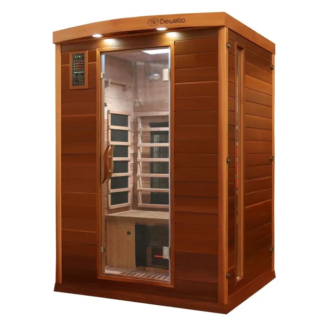 dewello-pierson-pro-135x105-infrarotkabine-f-r-1-2-personen-aus-zedernholz-mit-d image 1