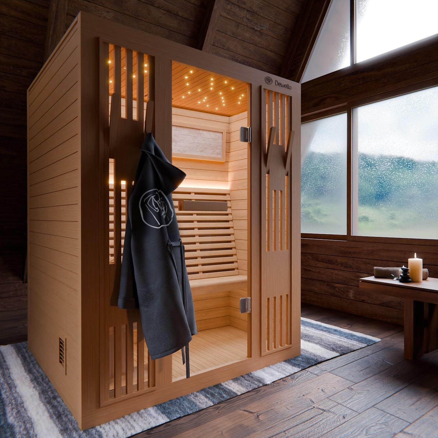 dewello-finnische-sauna-minto-150x130-saunakabine-2-3-personen-mit-4-5-kw-harvia image 2