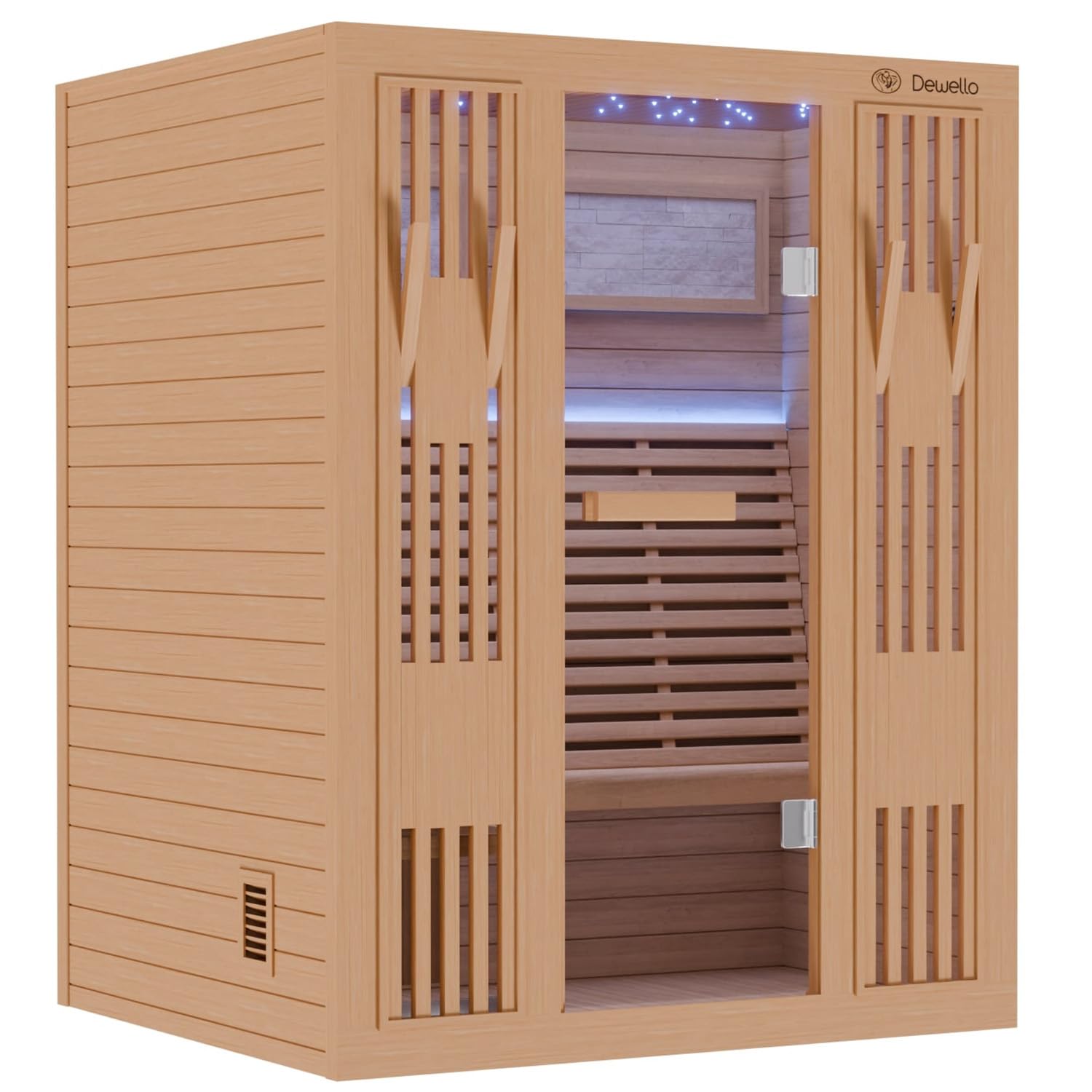 dewello-finnische-sauna-minto-150x130-saunakabine-2-3-personen-mit-4-5-kw-harvia image 4