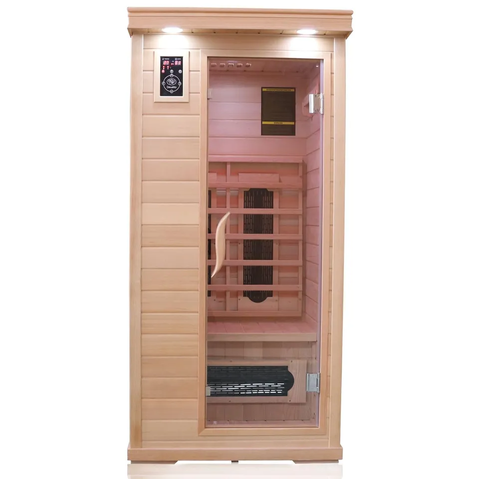 dewello-windsor-infrarotkabine-90-x-90-cm-f-r-1-2-personen-aus-hemlock-holz-mit- image 1