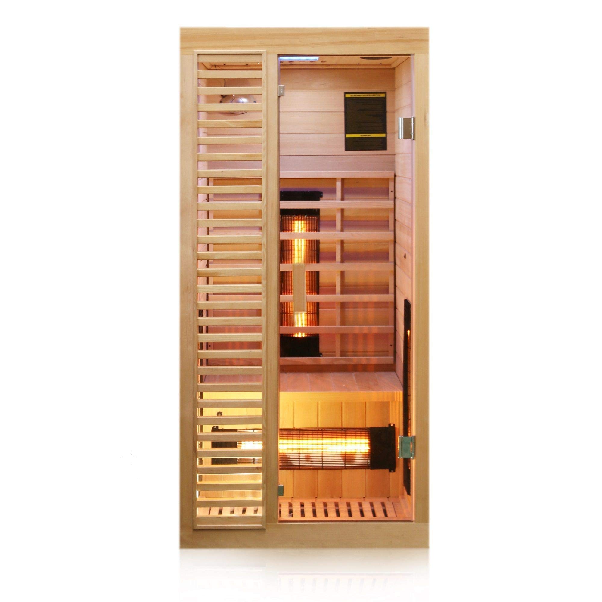 dewello-infrarotkabine-hamlin-130-x-105-cm-f-r-1-2-personen-hemlock-mit-vollspek image 6