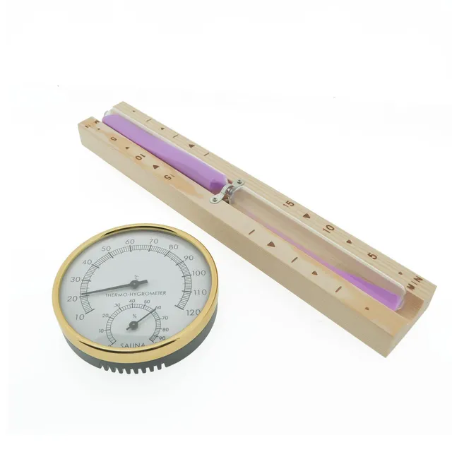 dewello-sauna-zubeh-r-set-thermometer-hygrometer-2in1-sanduhr-15-minuten-aufguss image 1