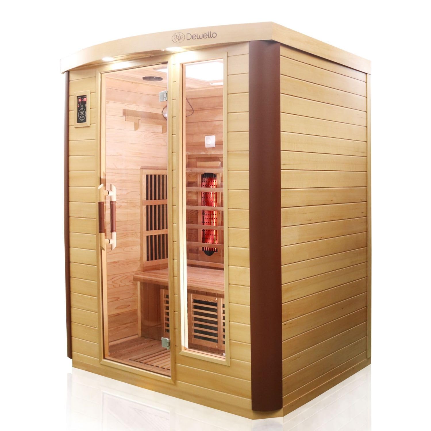 dewello-toronto-infrarotkabine-160x110-infrarotsauna-f-r-2-4-personen-hemlock-ze image 2