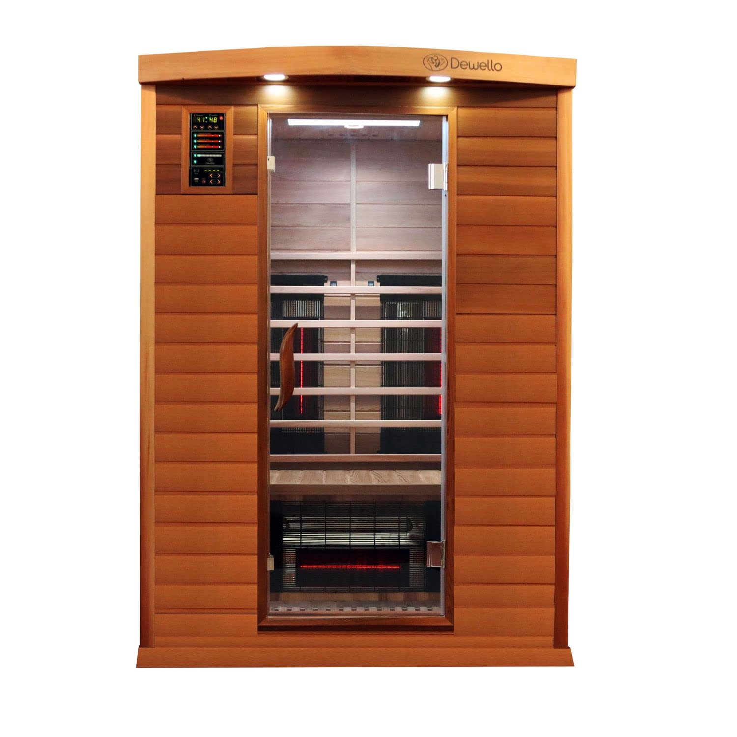 dewello-pierson-pro-135x105-infrarotkabine-f-r-1-2-personen-aus-zedernholz-mit-d image 3