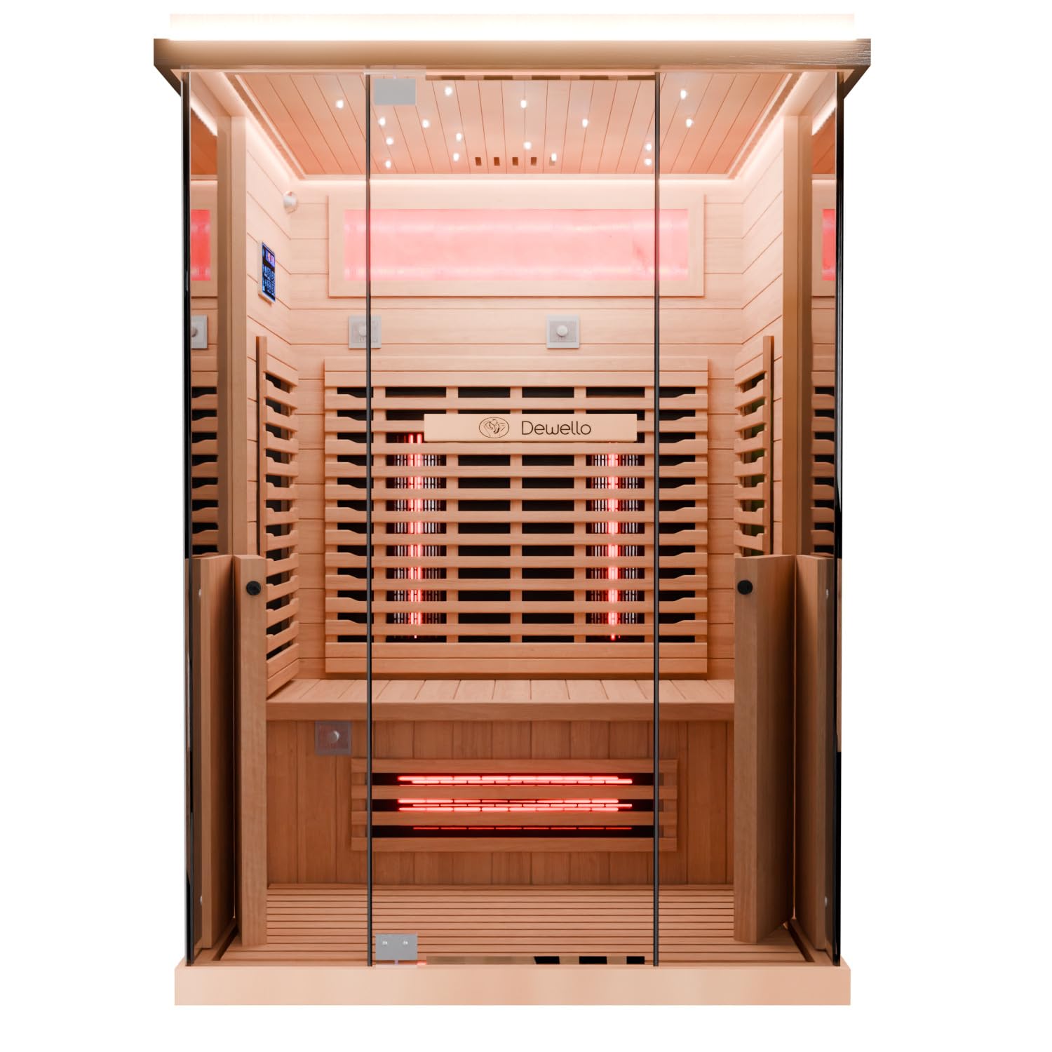 dewello-infrarotkabine-kenora-130x105-infrarotsauna-f-r-1-2-personen-aus-hemlock image 5