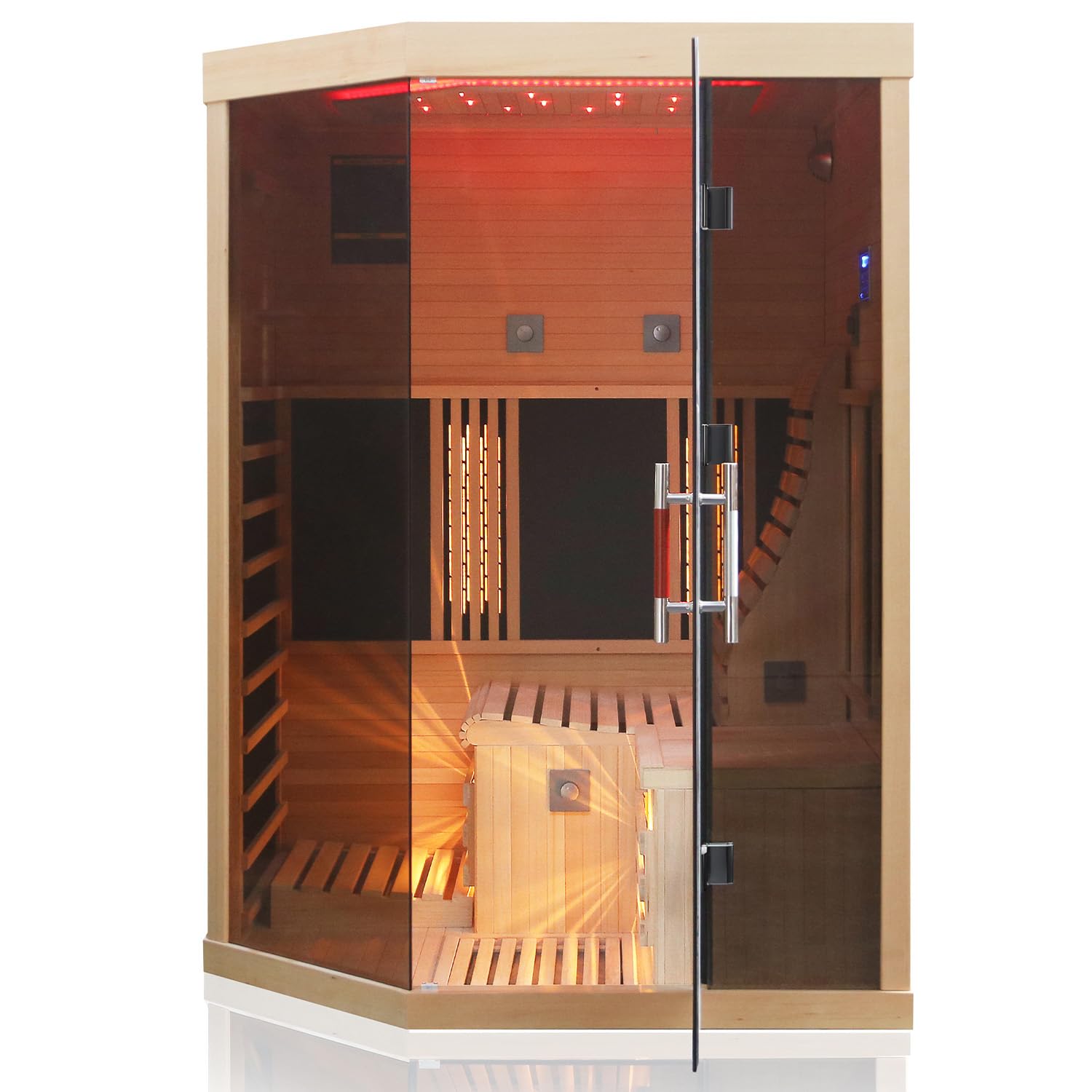 dewello-infrarotkabine-ottawa-140-x-120-cm-1-2-personen-infrarotsauna-mit-vollsp image 2
