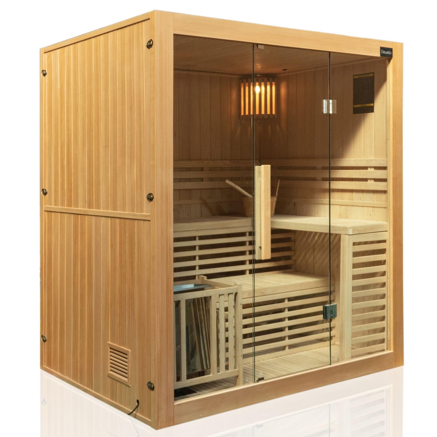 dewello-finnische-sauna-sarnia-180x140-hemlock-mit-6-kw-harvia-ofen-f-r-2-4-pers image 3