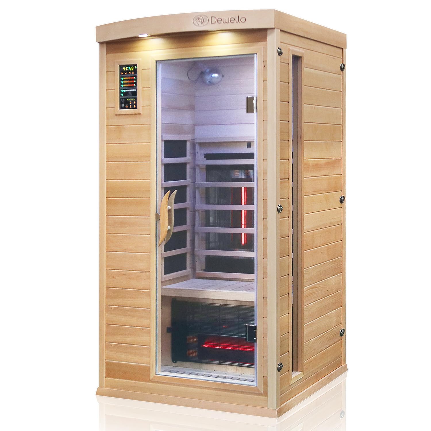 dewello-pierson-pro-infrarotkabine-100x100-infrarotsauna-f-r-1-person-hemlock-ze image 2