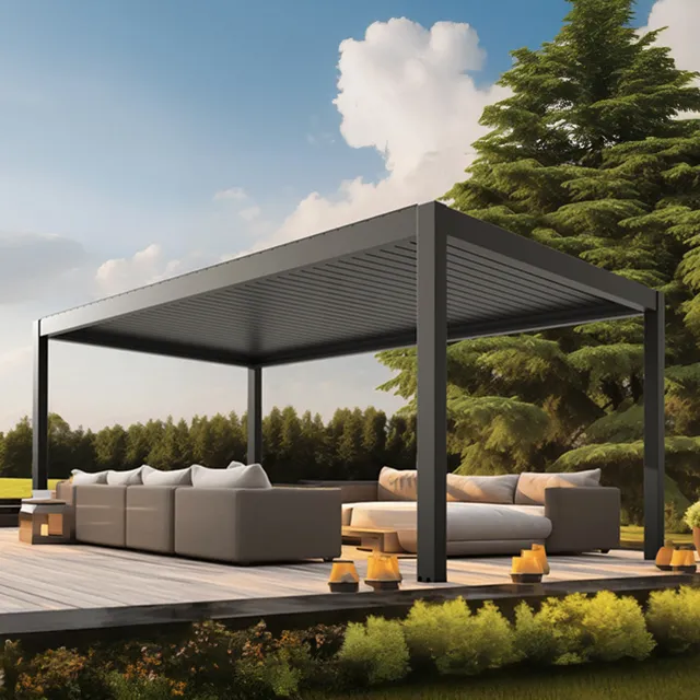 wellis-motionflex-600-bioklimatische-pergola-classic-line image 1