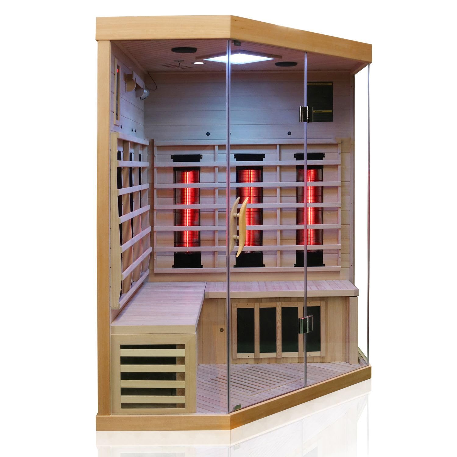 dewello-brandon-infrarotkabine-140x140-cm-dual-therm-f-r-1-2-personen-hemlock-mi image 2