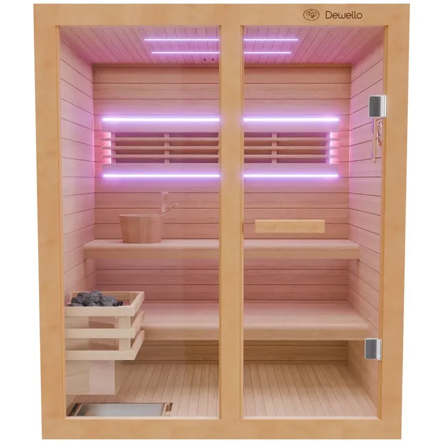 dewello-finnische-sauna-tofino-160x150-saunakabine-2-3-personen-mit-4-5-kw-harvi image 1