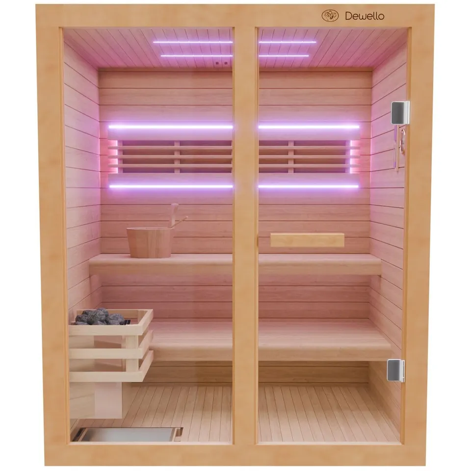 dewello-finnische-sauna-tofino-160x150-saunakabine-2-3-personen-mit-4-5-kw-harvi image 1