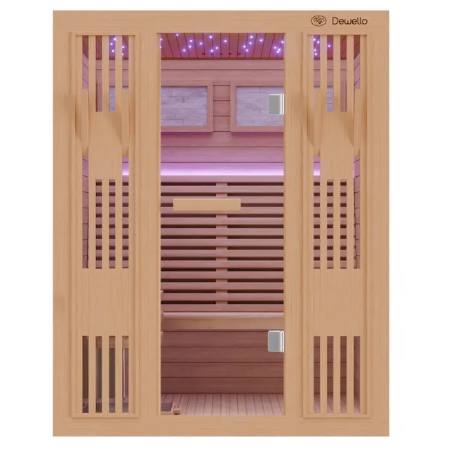 dewello-finnische-sauna-minto-150x130-saunakabine-2-3-personen-mit-4-5-kw-harvia image 1