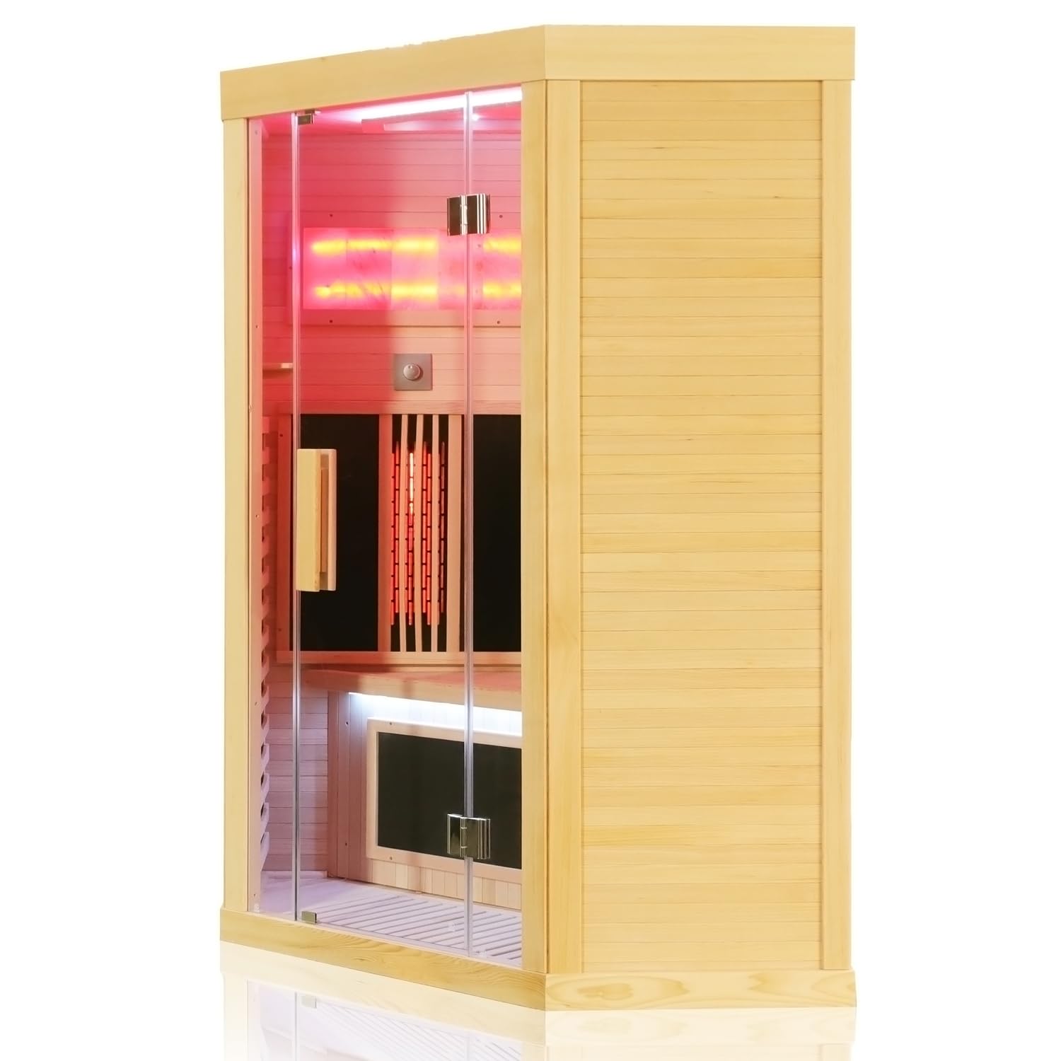 dewello-infrarotkabine-saltcoats-120-x-120-cm-1-2-personen-eckkabine-mit-vollspe image 2