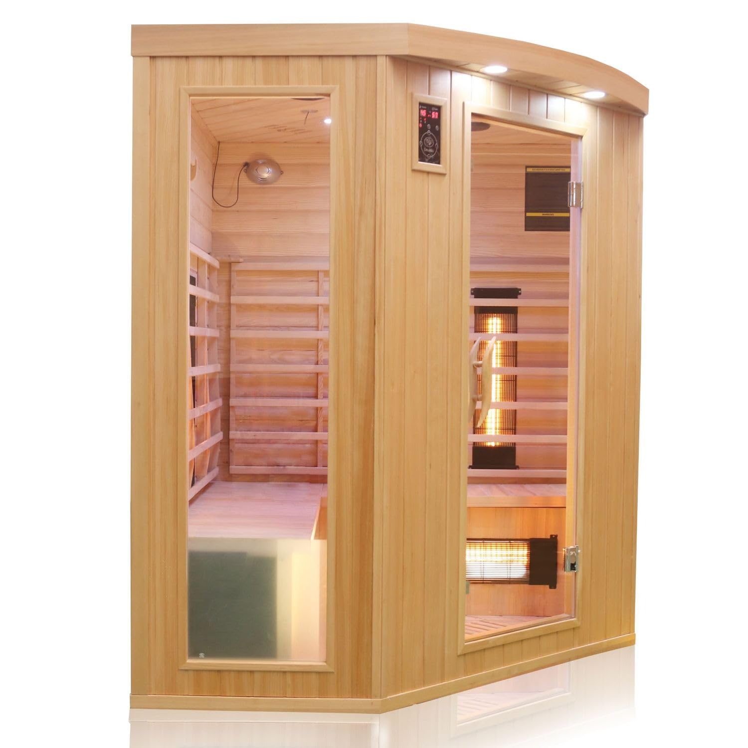 dewello-haley-infrarotkabine-160-x-160-cm-f-r-2-4-personen-aus-hemlock-holz-mit- image 4