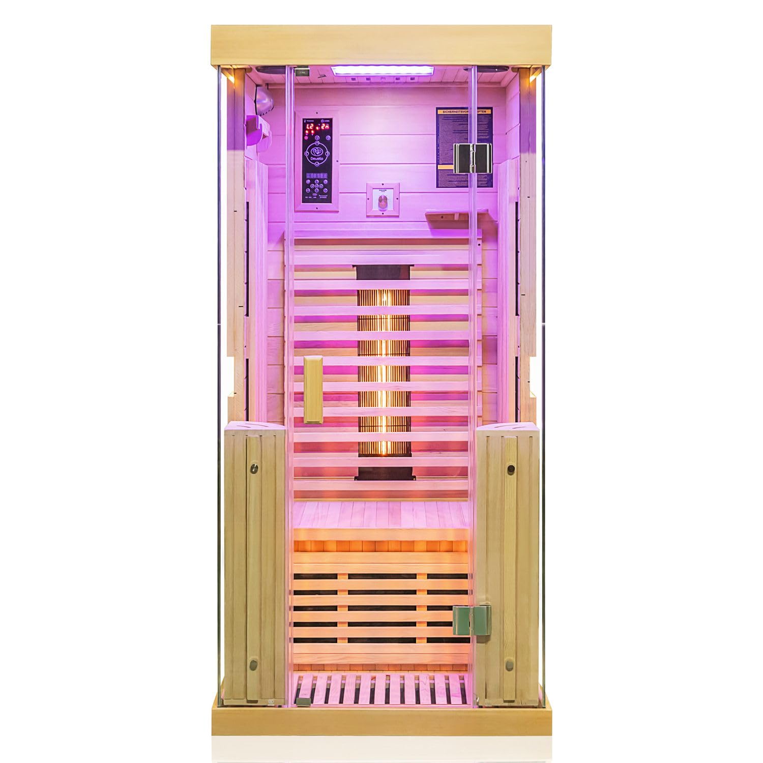 dewello-kingston-infrarotkabine-90x90-infrarotsauna-f-r-1-person-hemlock-holz image 4
